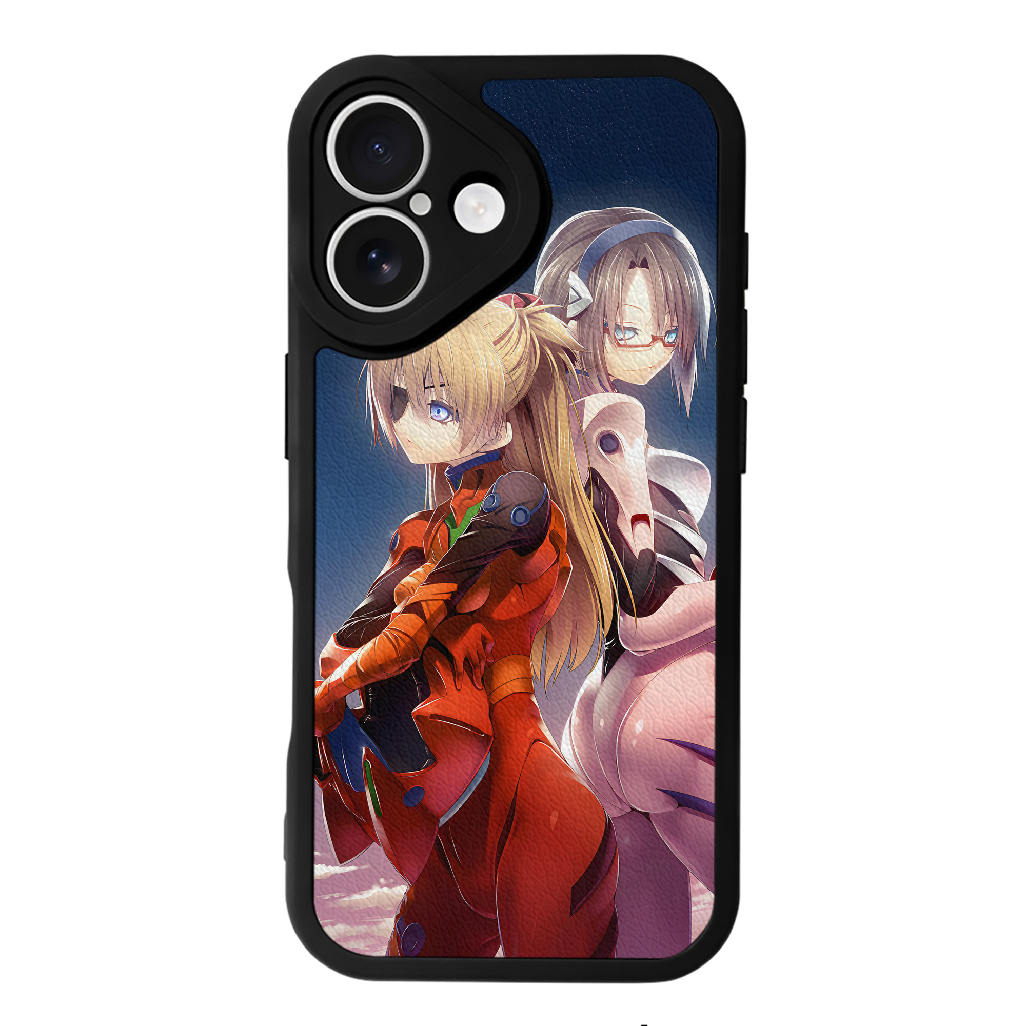 （画像用） EVA 新世紀エヴァンゲリオン 【iPhone 16シリーズ対応】シリコンスマホケース（レザー調） 材質：シリコン